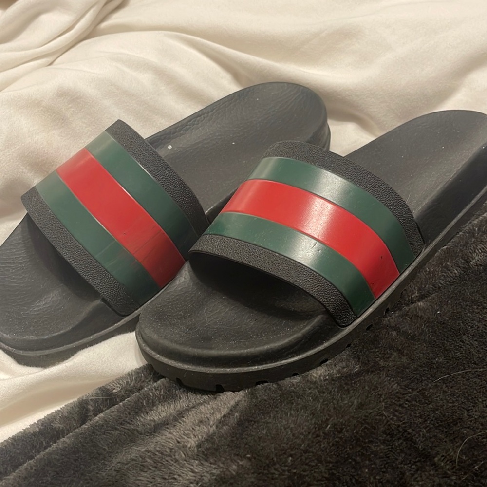 Gucci Slides / Sandals, platformed version authentic